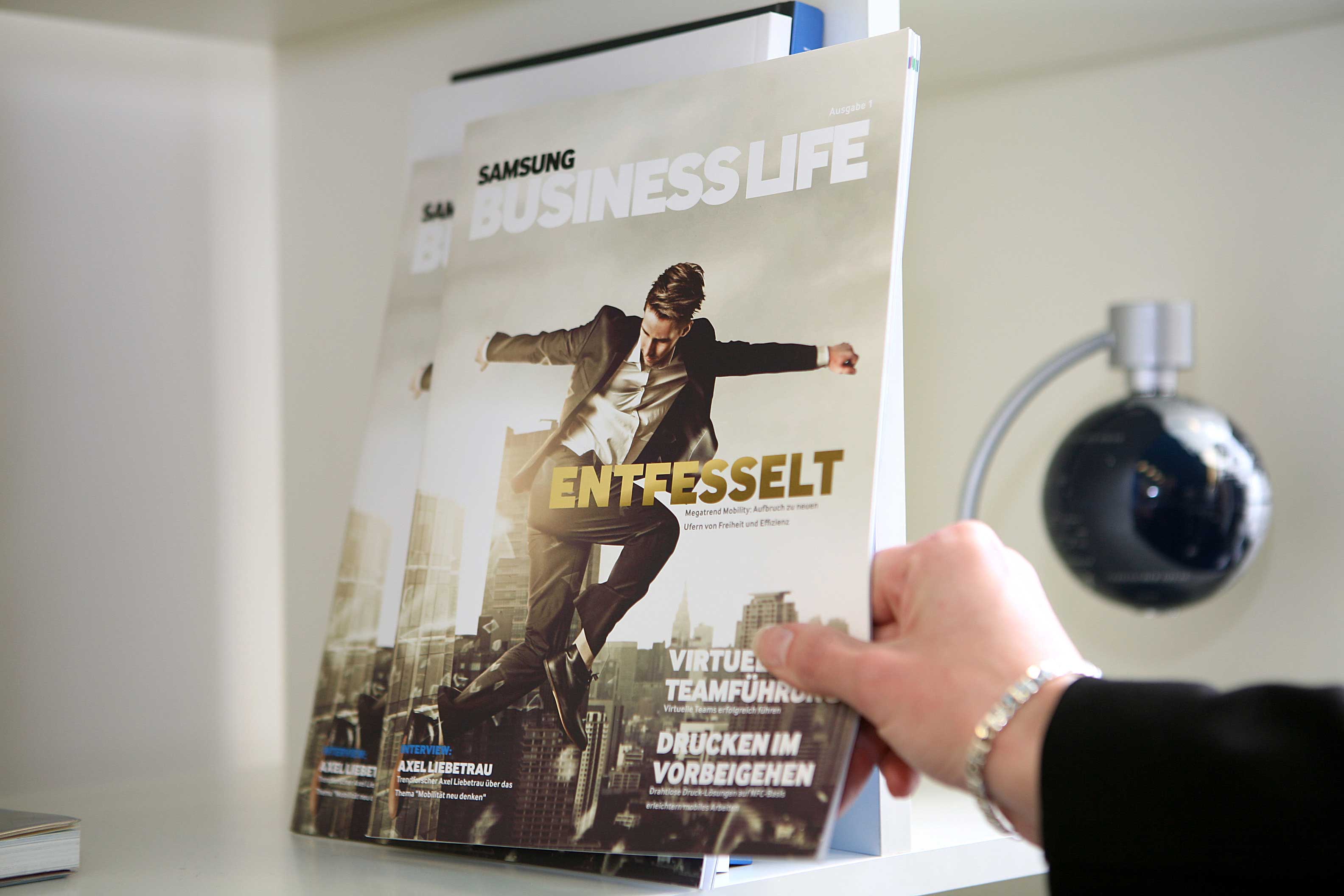 Kundenmagazin Samsung Business Life – On- und Offline