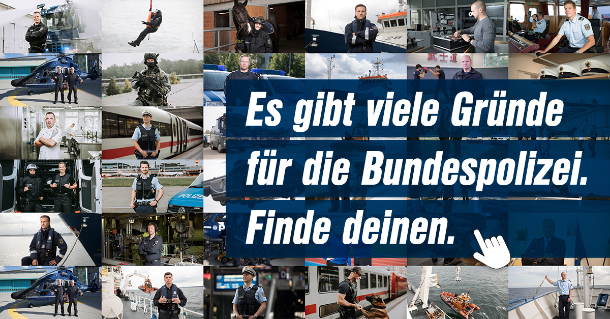 “Es gibt viele Gründe für die Bundespolizei. Finde deinen.” Der neue Imagefilm der Bundespolizei-Nachwuchskampagne.
