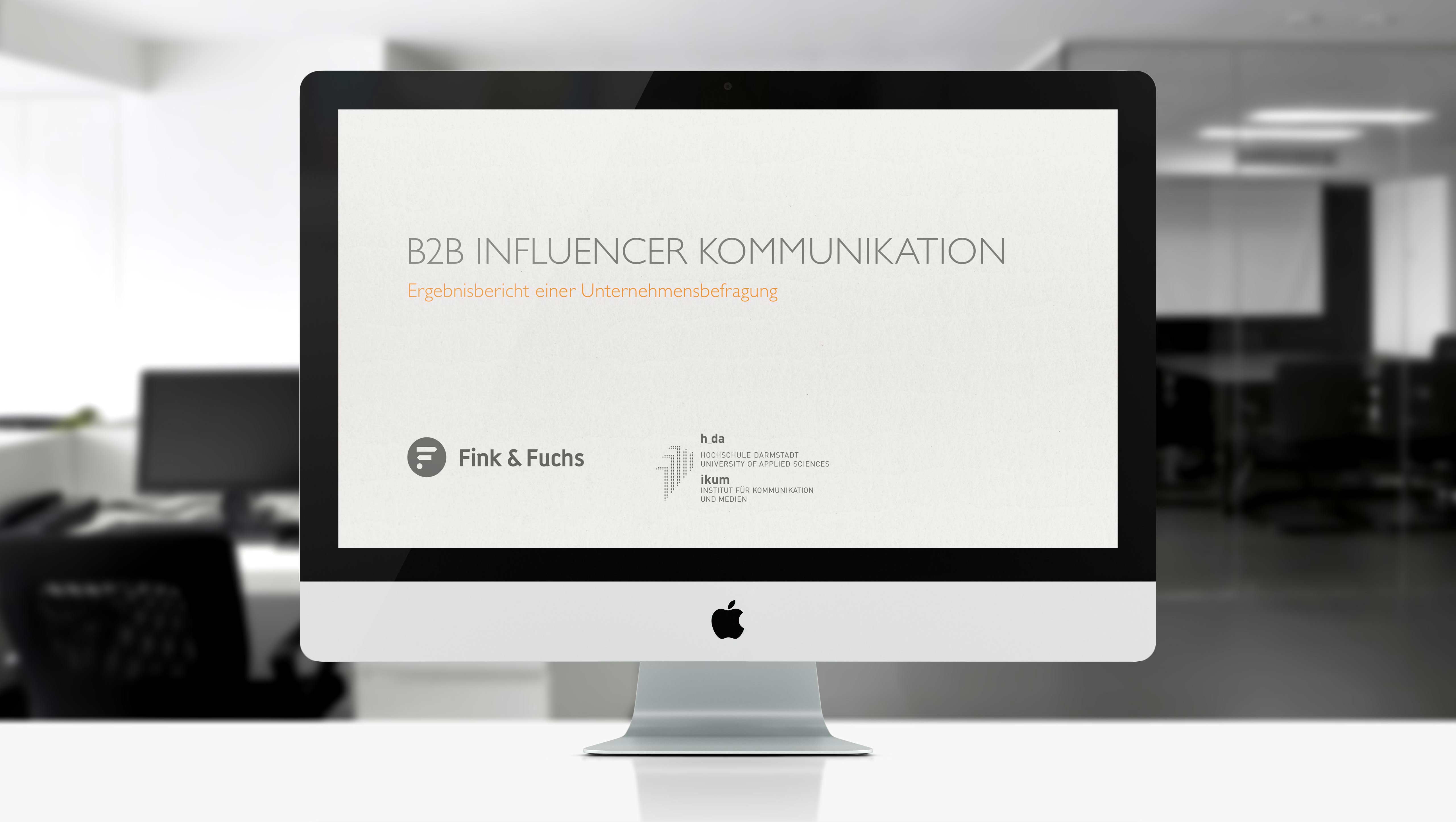 Ergebnisse zur Befragung Influencer Kommunikation im B2B-Umfeld