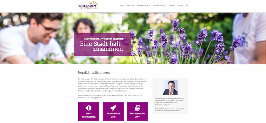 Neue Website für die Aktionswoche Wiesbaden Engagiert!