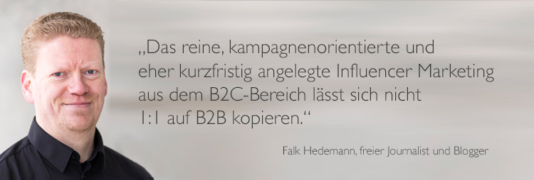 Falk Hedemann Visual Quote Influencer Kommunikation