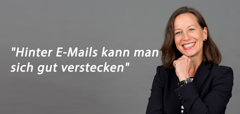 Fink & Fuchs-Vorstand Alexandra Groß: “Hinter E-Mails kann man sich gut verstecken”