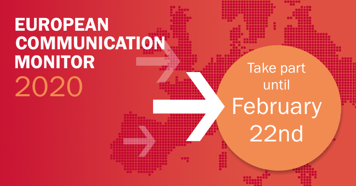 Achtung: Jetzt am European Communication Monitor 2020 teilnehmen!