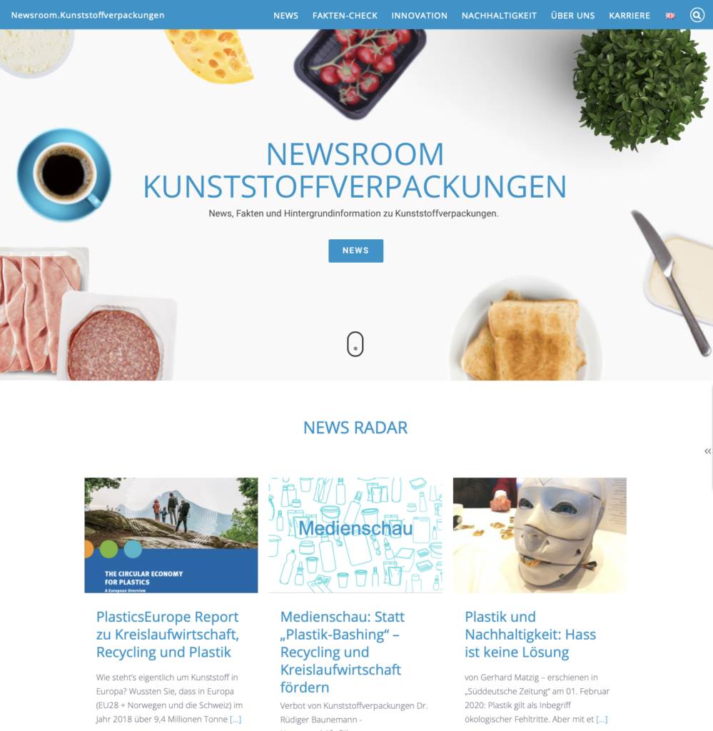 PR Preis 2020 Krisenkommunikation Kampagne Newsroom PlasticsEurope IK Industrievereinigung Kunststoffverpackungen